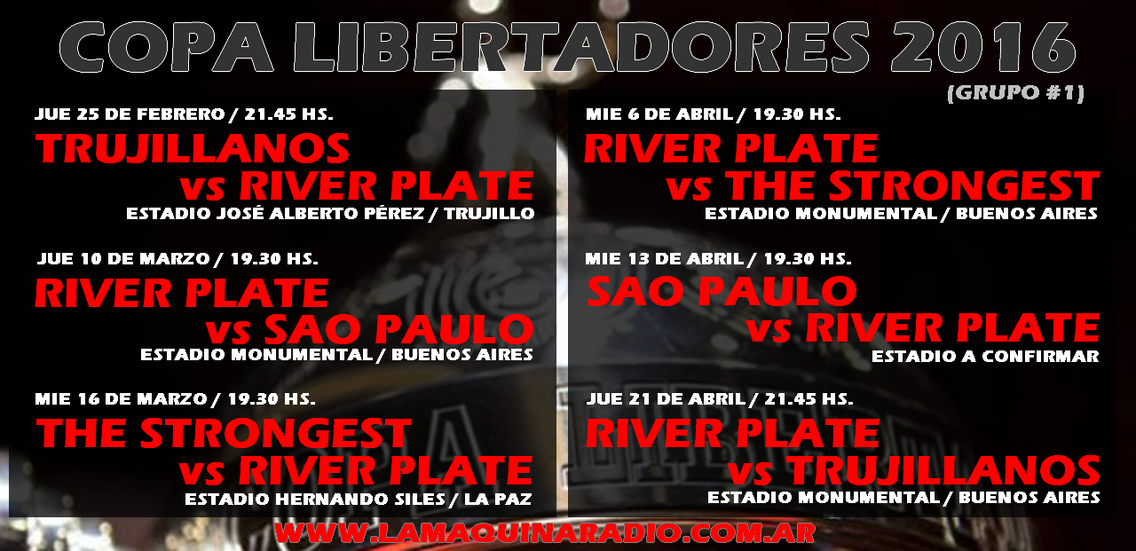 FIXTURE LIBERTADORES 2016-final