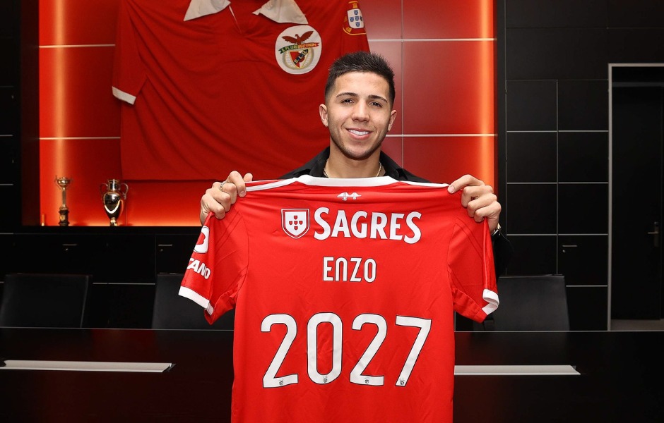 Enzo Fernández ya es jugador del Benfica